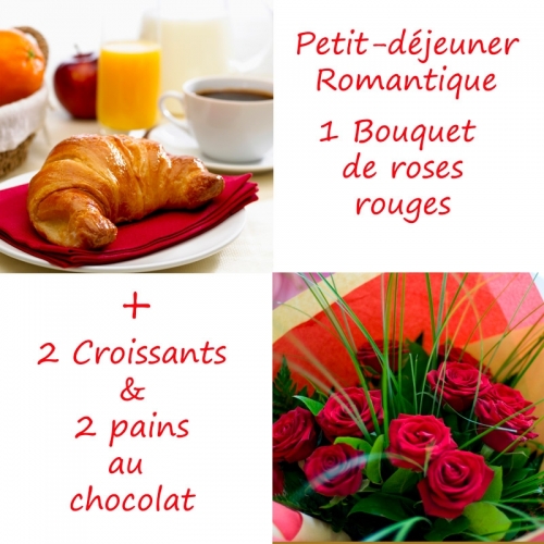 Roses rouge & Croissants